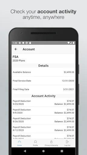 NationalHR HSA HRA FSA Mobile screenshot 2