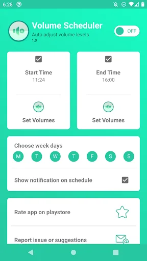 Volume Scheduler - silent mode screenshot 1