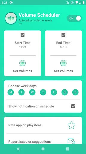 Volume Scheduler - silent mode screenshot 2