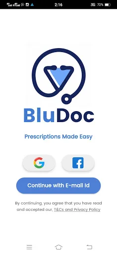 BluDoc : e-prescription app screenshot 2