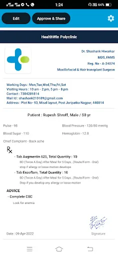BluDoc : e-prescription app screenshot 4
