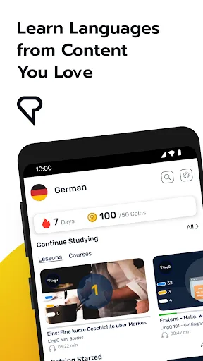Learn German | LingQ screenshot 1