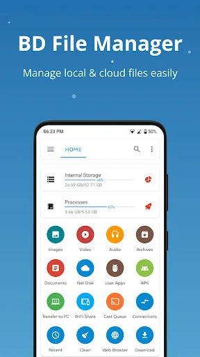 BD File Manager File Explorer screenshot 1