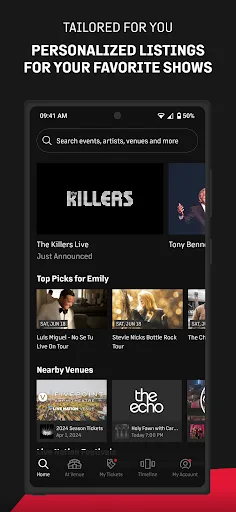 Live Nation At The Concert screenshot 1