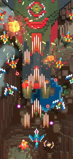 Sky Wings: Pixel Fighter 3D screenshot 2