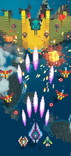 Sky Wings: Pixel Fighter 3D screenshot 4