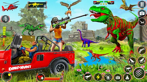 Dino Hunter Gun Shooting Games screenshot 2