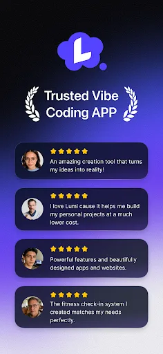 Lumi: vibe coding app screenshot 1