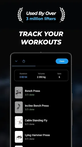 Lyfta: Gym Log Workout Tracker screenshot 1