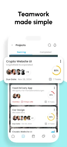 Project Management + Team App screenshot 2