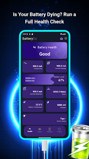 BatteryGo:battery health check screenshot 1