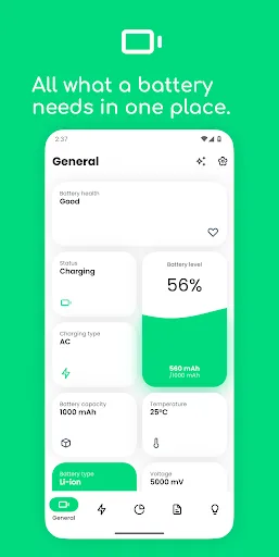 Electron: battery health info screenshot 1
