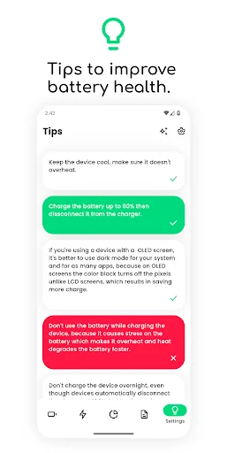 Electron: battery health info screenshot 3