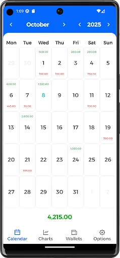 Money Calendar screenshot 1