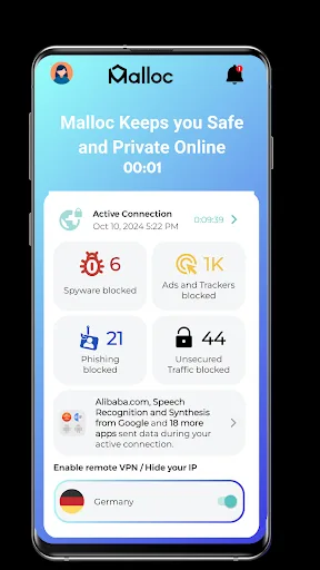 Malloc Mobile Security & VPN screenshot 3