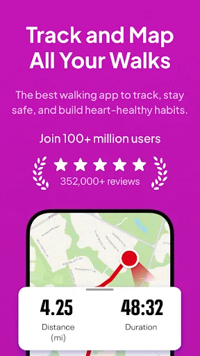 Map My Walk: Walking Tracker screenshot 1