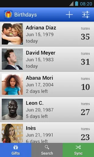 Birthdays: Reminder & calendar screenshot 1