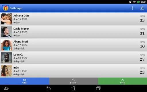 Birthdays: Reminder & calendar screenshot 4