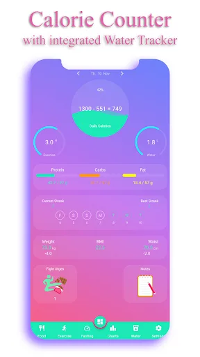 Calorie Counter - EasyFit pro screenshot 1