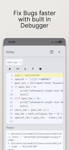 Python Coding Editor & IDE App screenshot 5