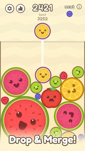 Fruit Drop World: Daily Game screenshot 1