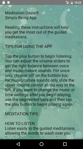 Simply Being Guided Meditation screenshot 2
