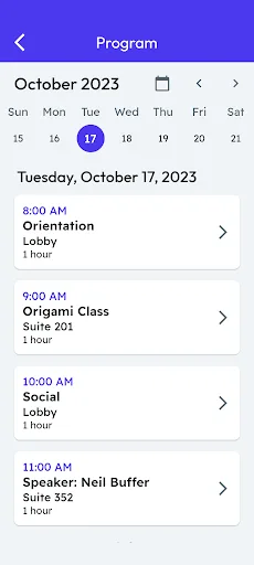 MyEvent screenshot 3