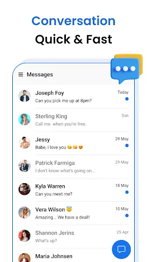 Messages - sms text message screenshot 1