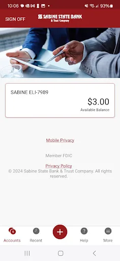 Sabine Bank Mobile screenshot 2