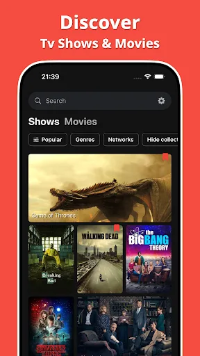 Showly: Track Shows & Movies screenshot 1