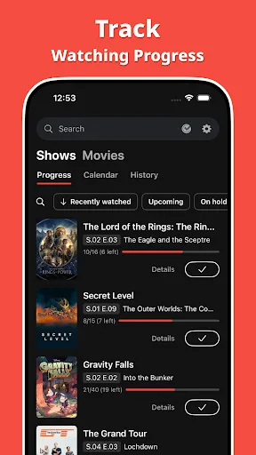 Showly: Track Shows & Movies screenshot 2