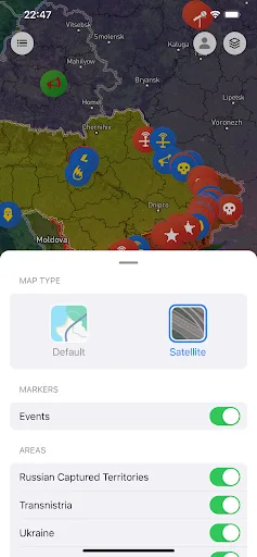 Military Summary: Conflict Map screenshot 2