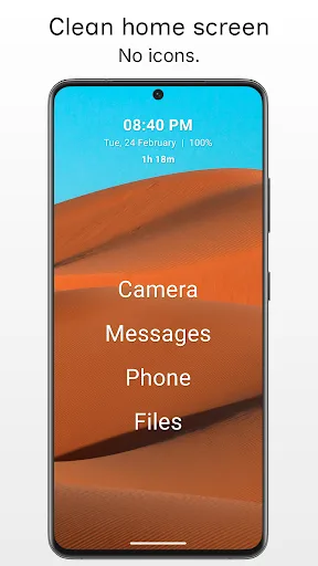 Minimo | Minimalist Launcher screenshot 1
