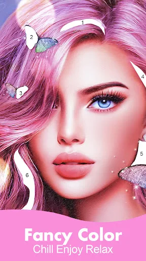 Fancy Color - Paint By Number screenshot 1