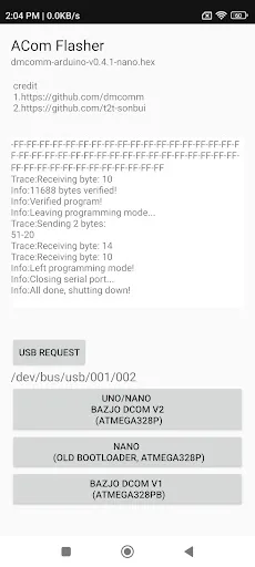 Alpha Com ACom Flasher screenshot 4