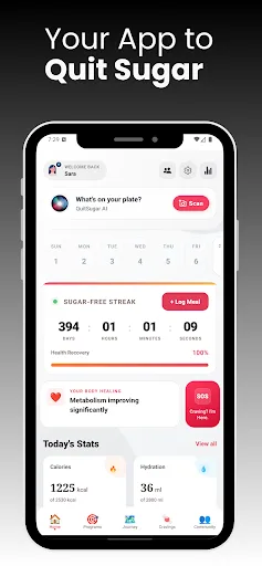 Sugarless - Quit Sugar Habit screenshot 1
