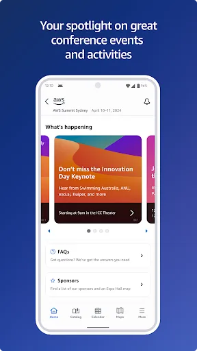 AWS Events screenshot 2