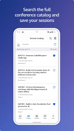 AWS Events screenshot 3