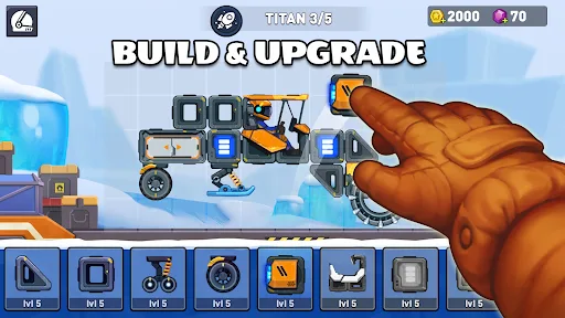 Rovercraft 2 Race a space car screenshot 1