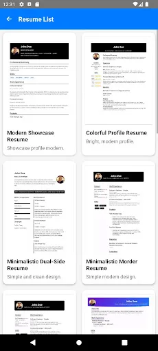 Modern ATS Resume Builder screenshot 1