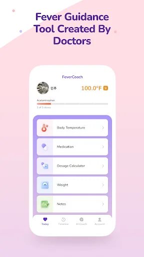 FeverCoach: Fever & Meds screenshot 2