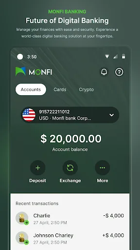 MONFI Digital Bank Ltd screenshot 1
