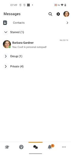 Moodle screenshot 4
