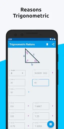 Trigonometry Calculator Pro screenshot 1