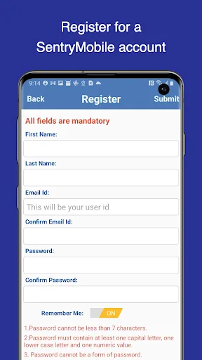 Sentry Mobile screenshot 2
