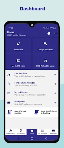 MSTC eAuction screenshot 3