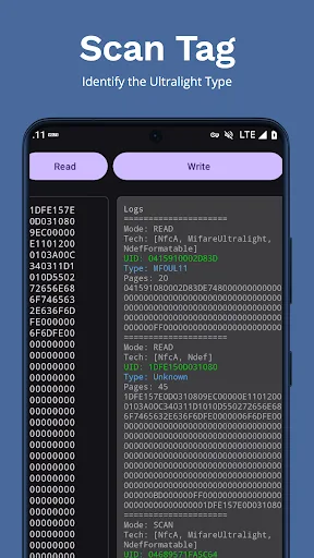 MIFARE Ultralight Tool screenshot 1