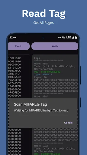 MIFARE Ultralight Tool screenshot 2
