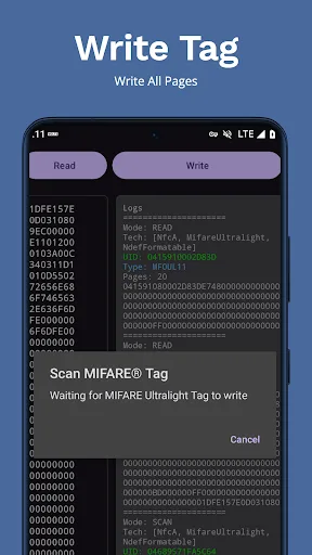 MIFARE Ultralight Tool screenshot 3