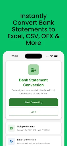 Bank Statement Conversion screenshot 1